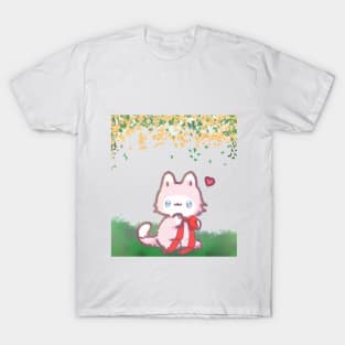 red ribbon cat T-Shirt